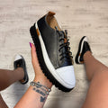 Pantofi damă casual cu șiret elastic din piele naturală Cod 787