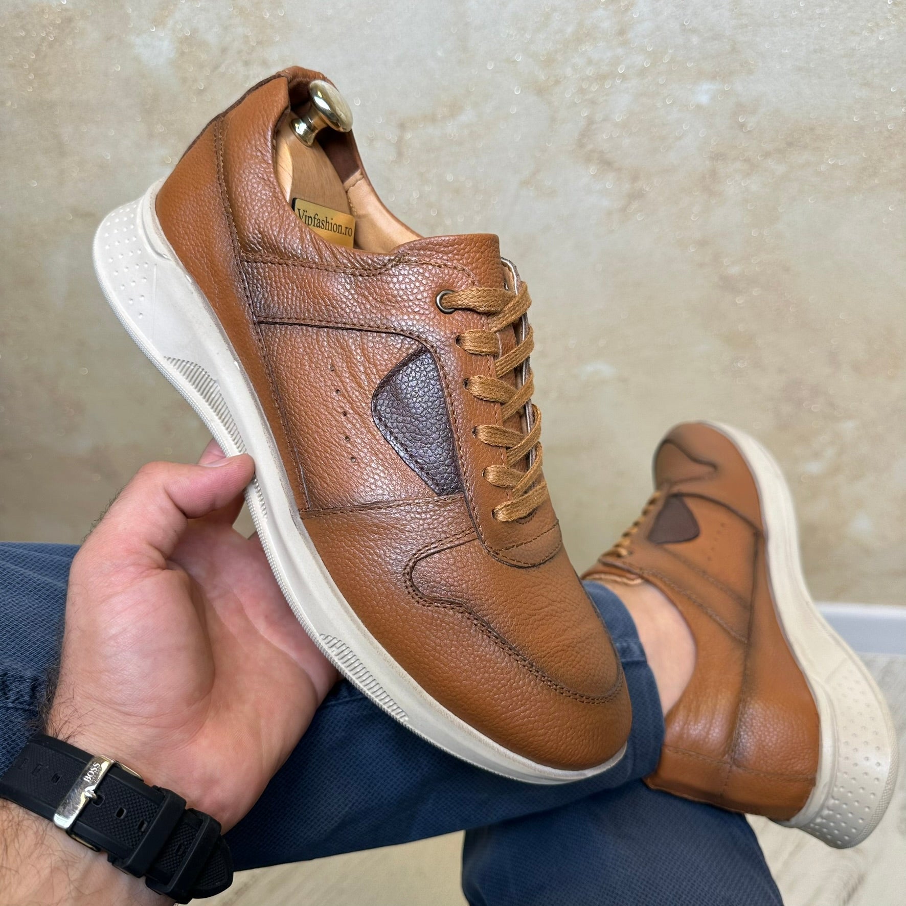 Pantofi Sport Piele Naturala Barbati COD 608