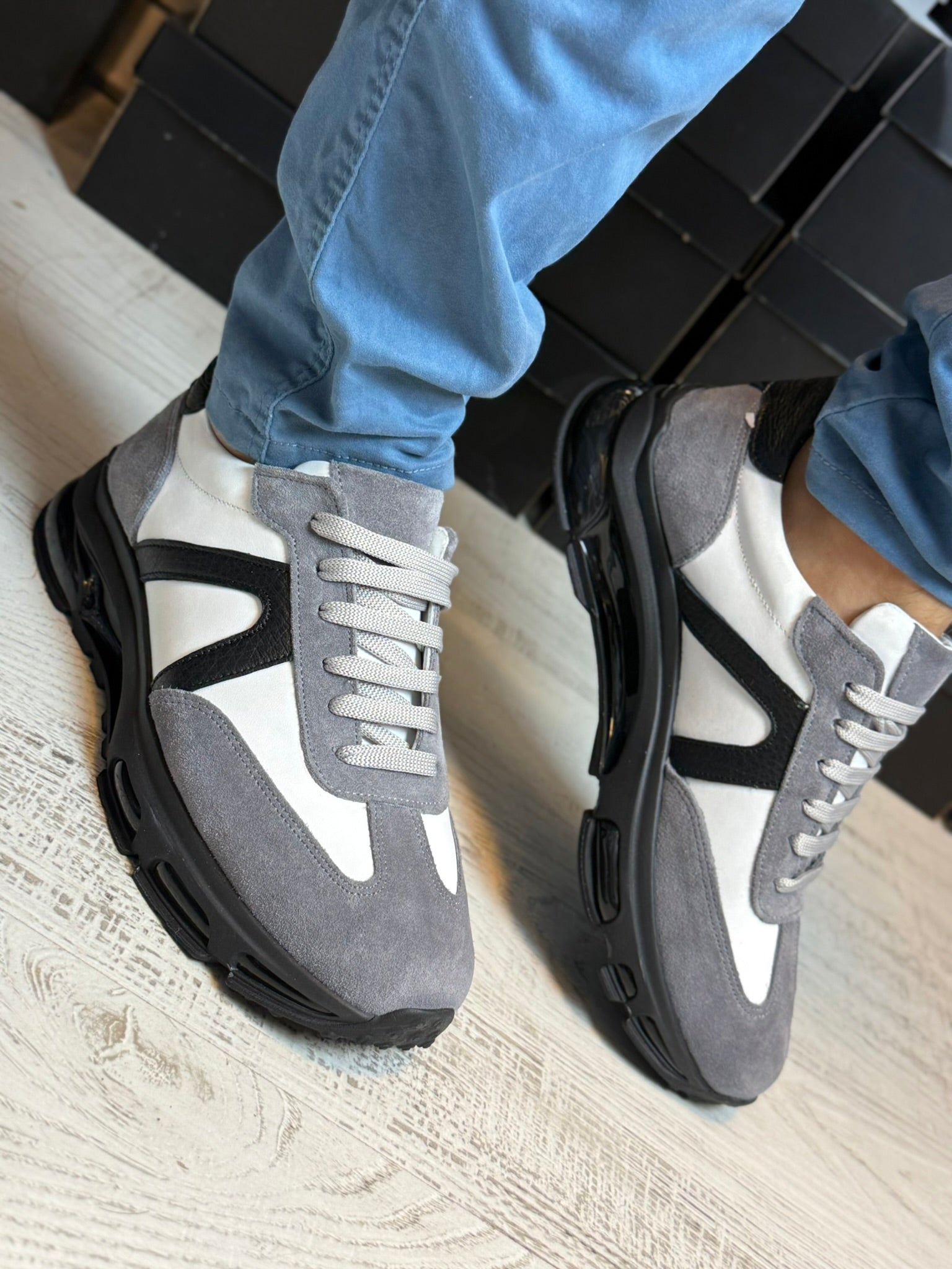 Pantofi Sport Casual Piele Naturala Barbati  COD 678