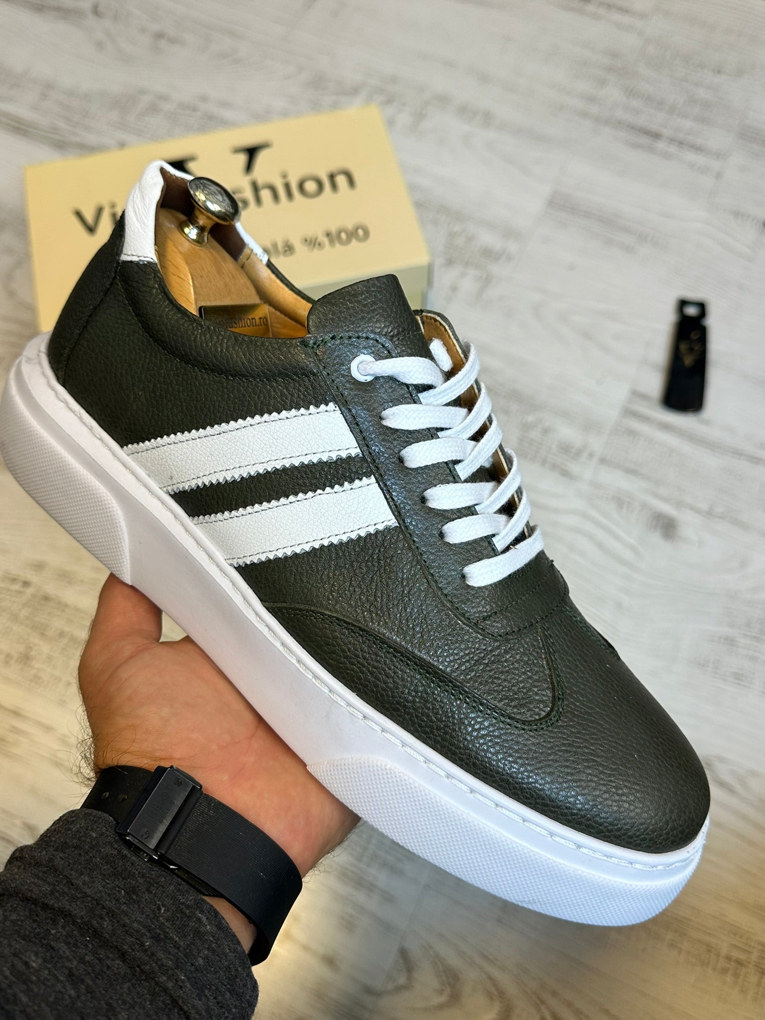 Pantofi Sport Casual Piele Naturala Barbati  COD 705