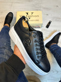 Pantofi Sport Barbati Siret Elastic Casual Piele Naturala 100% COD 862