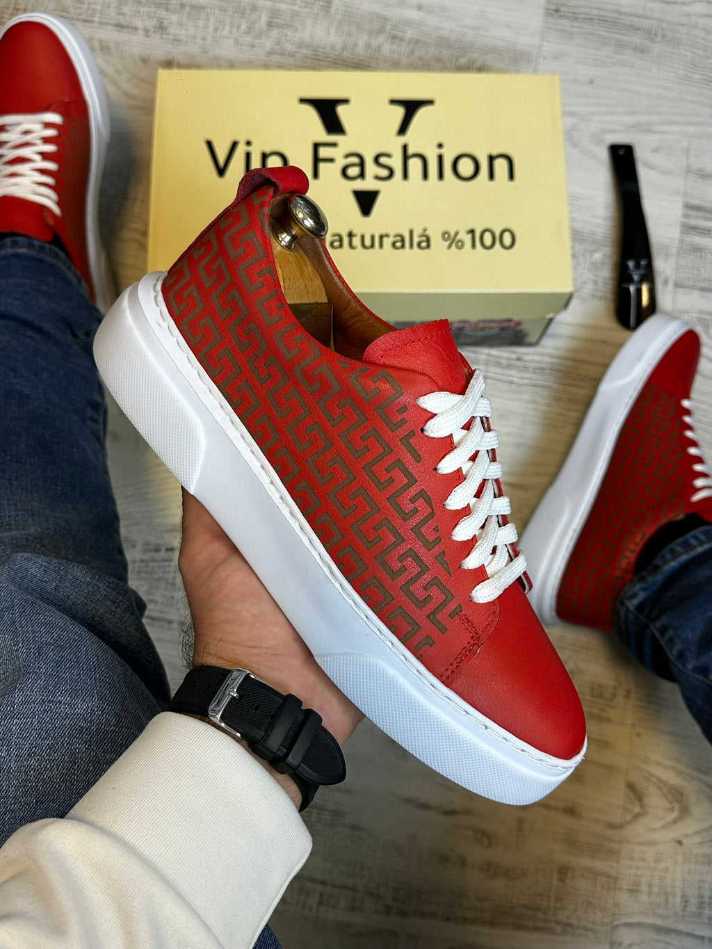 Pantofi Sport Barbati Siret Design VSC Piele Naturala 100% COD 919