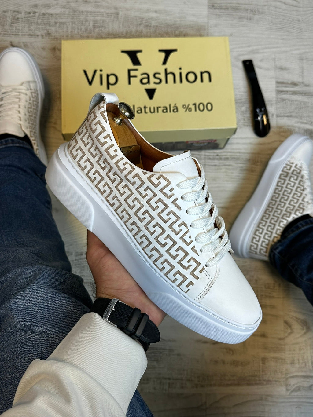 Pantofi Sport Barbati Siret Design VSC Piele Naturala 100% COD 920