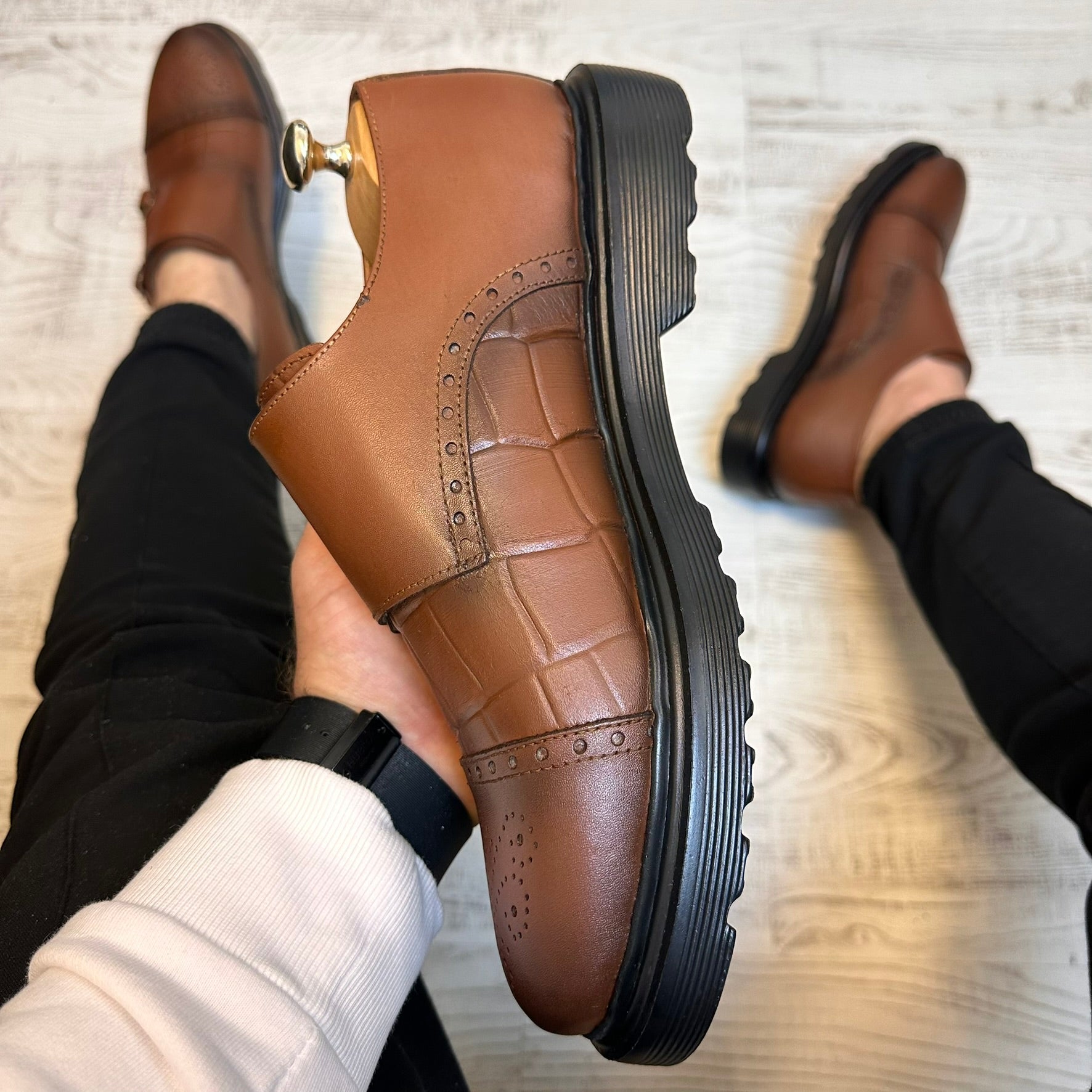 Pantofi Casual Piele Naturala Barbati  COD 708