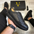 Pantofi SNEAKERS Barbati , usori confortabili , Cusuti , Piele Naturala cod 714