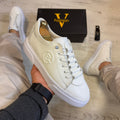 Pantofi Sport Barbati B Casual White Piele Naturala Barbati COD 737