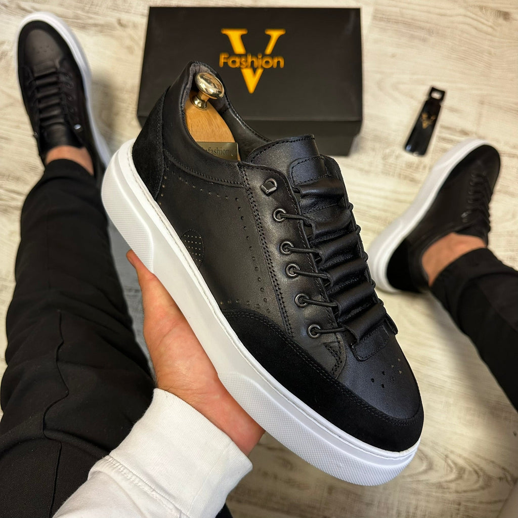 Pantofi Sport Barbati Siret Elastic Casual Piele Naturala 100% COD 745