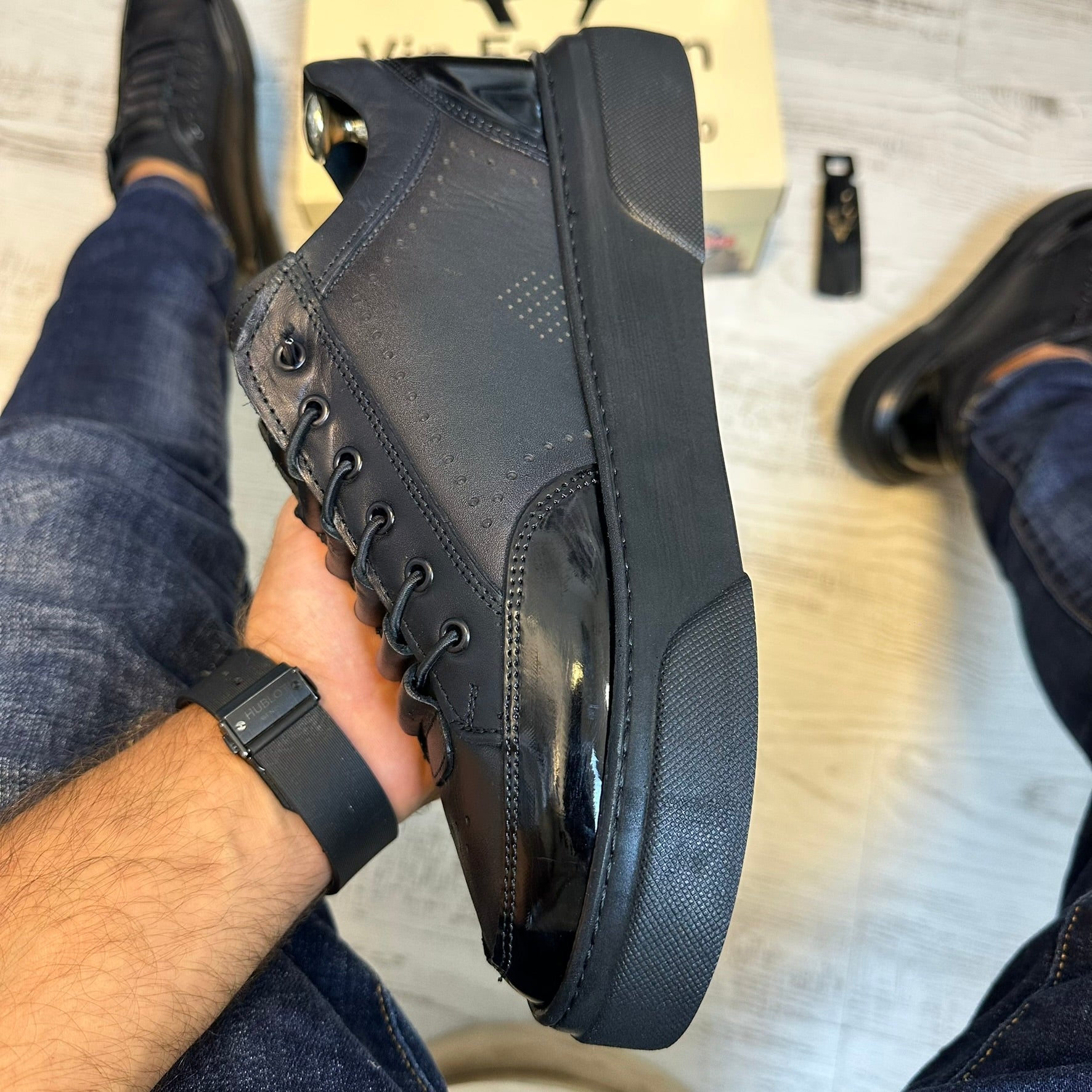 Pantofi Sport barbati Premium , usori , confortabili , Piele Naturala cod 835