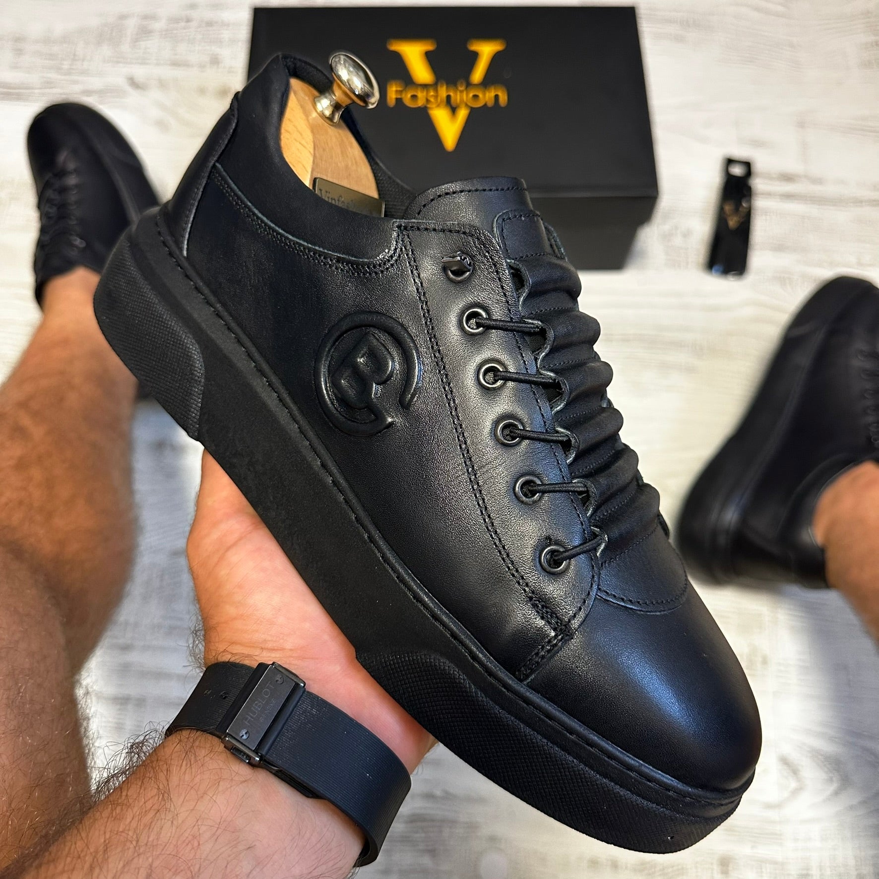 Pantofi Sport Barbati Siret Casual Piele Naturala  COD 798